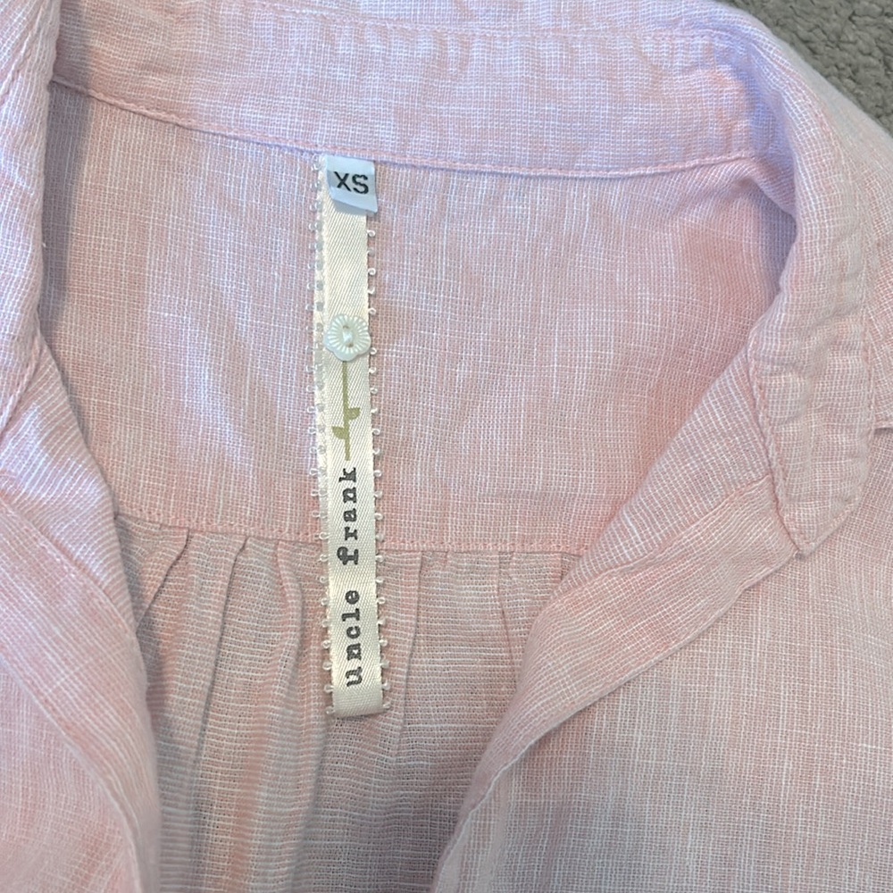 Anthropologie Uncle Frank Linen Blend Tunic Shirt Dress - Picture 5 of 6